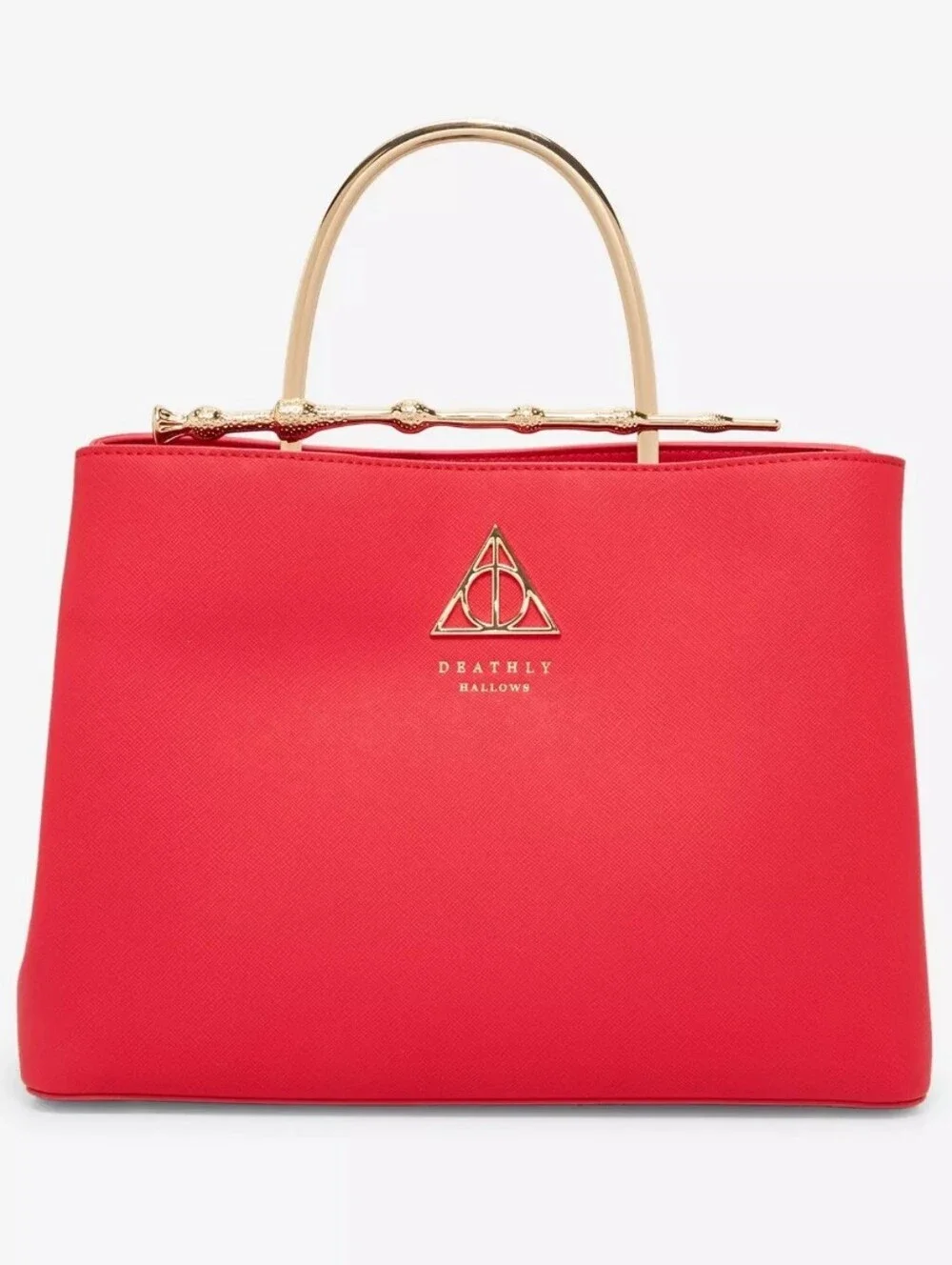 Loungefly Harry Potter Deathly Hallows Elder Wand Magenta Red Handbag